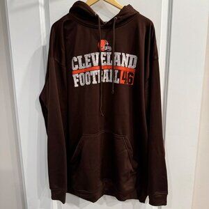 Men's 3XT Majestic Cleveland Browns hooded sweatshirt